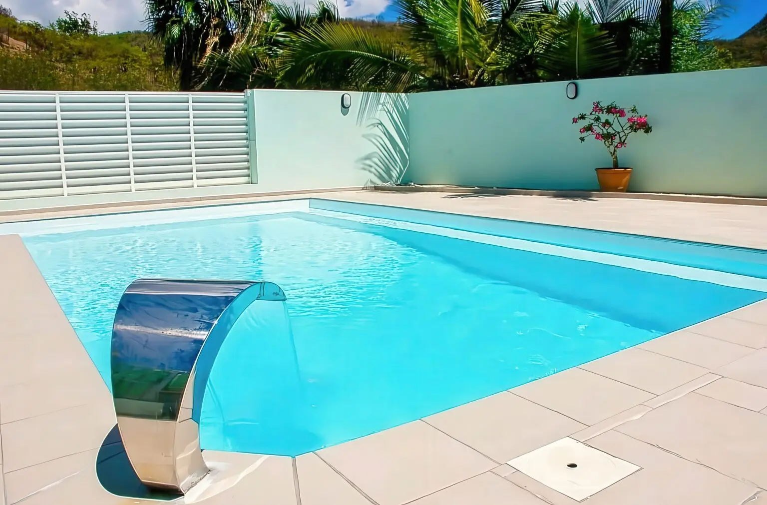 Piscine au sel 6×3m – Résidence Les 3 Ti Fruits, Anses d'Arlet